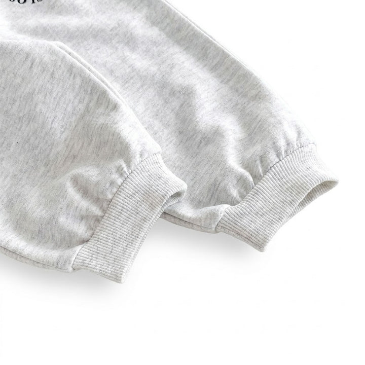 Baby Boys Letter Smile Print Long-Sleeved Sweater Pants Suit