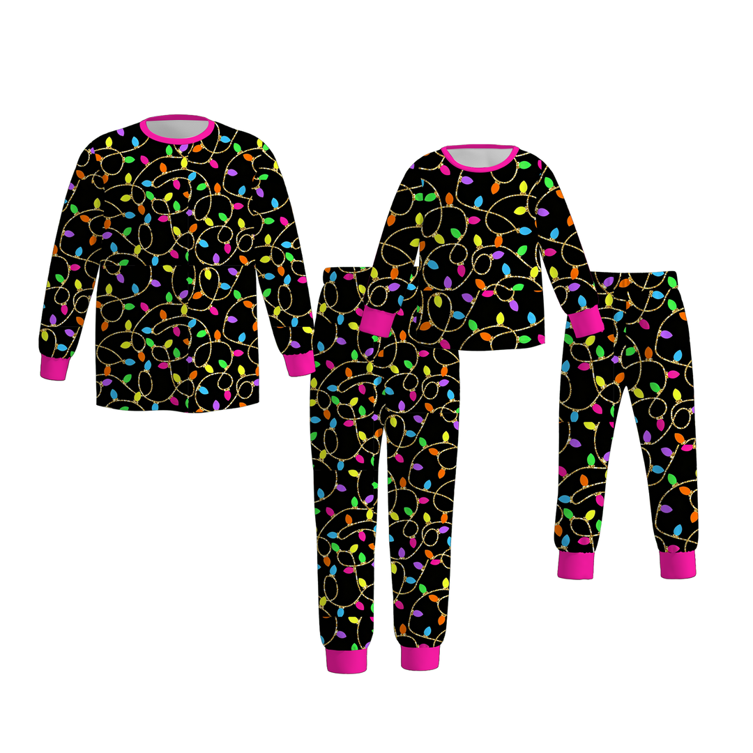 Matching Family Christmas Soft Pajamas Set Holiday Loungewear