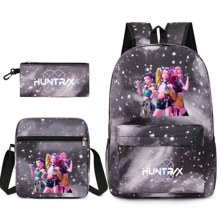 K-pop Witcher Girls Backpack Three-Piece Set