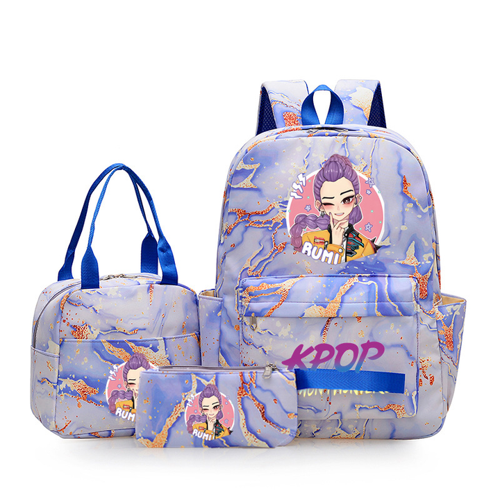 K-pop Witcher Girl Group Backpack Three-Piece Set