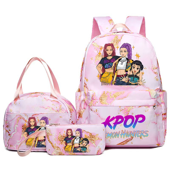 K-pop Witcher Girl Group Backpack Three-Piece Set
