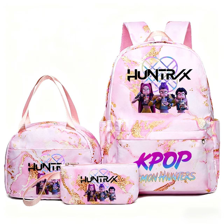 K-pop Witcher Girl Group Backpack Three-Piece Set