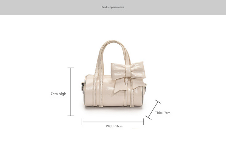 Solid Color Glossy mini Handbag Crossbody Bag