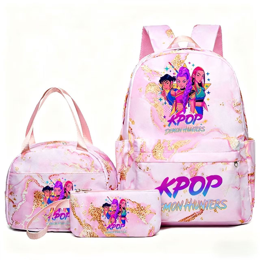 K-pop Witcher Girl Group Backpack Three-Piece Set