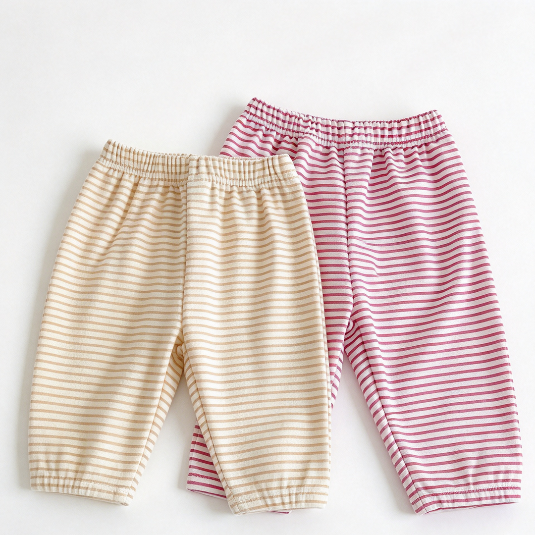 Girls Smiley Face Sweatshirt &amp; Pants Set Stripe Outfit