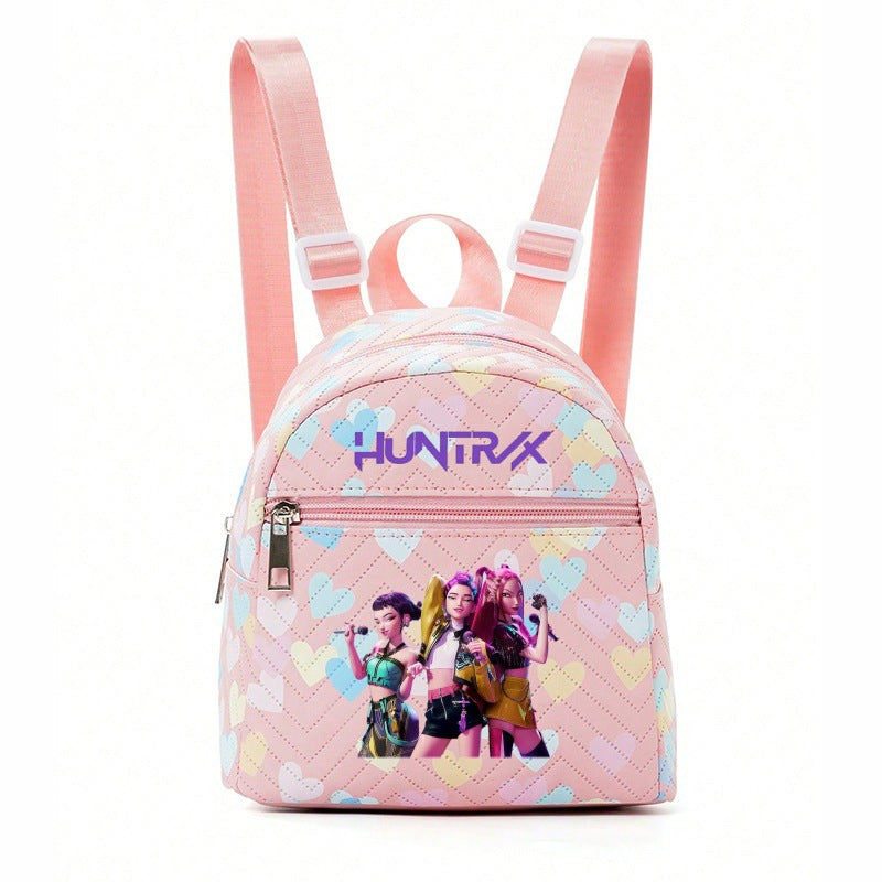 KDH K-pop inspired mini Backpack for girls-pink heart