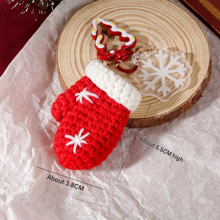 Handmade Christmas keychain bag pendant gift