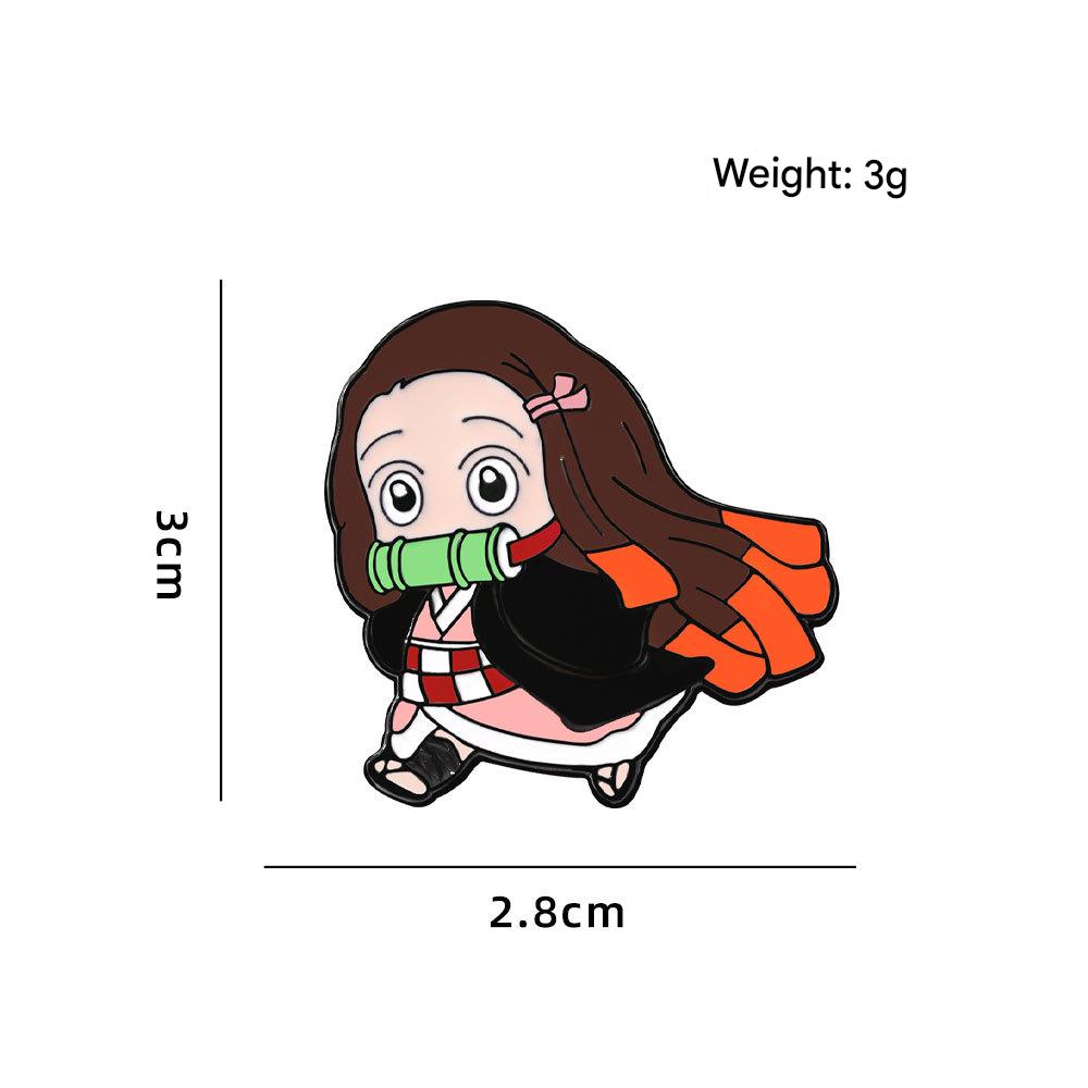 Demon Slayer: Kimetsu no Yaiba characters brooch badge