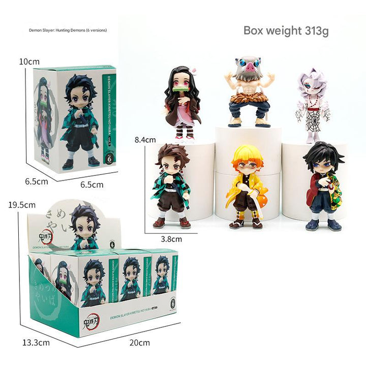 Demon Slayer: Kimetsu no Yaiba characters dolls blind box-6unit