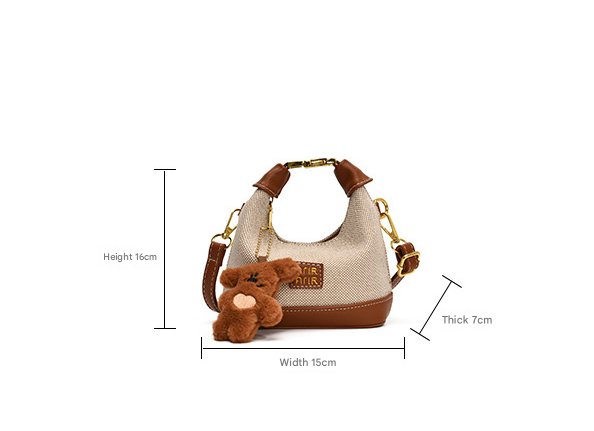 Girls plaid mini handbag shoulder bag