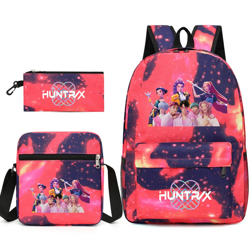 K-pop Witcher Girls Backpack Three-Piece Set