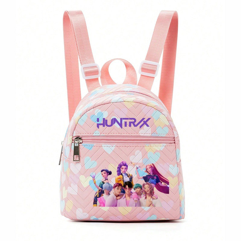 KDH K-pop inspired mini Backpack for girls-pink heart