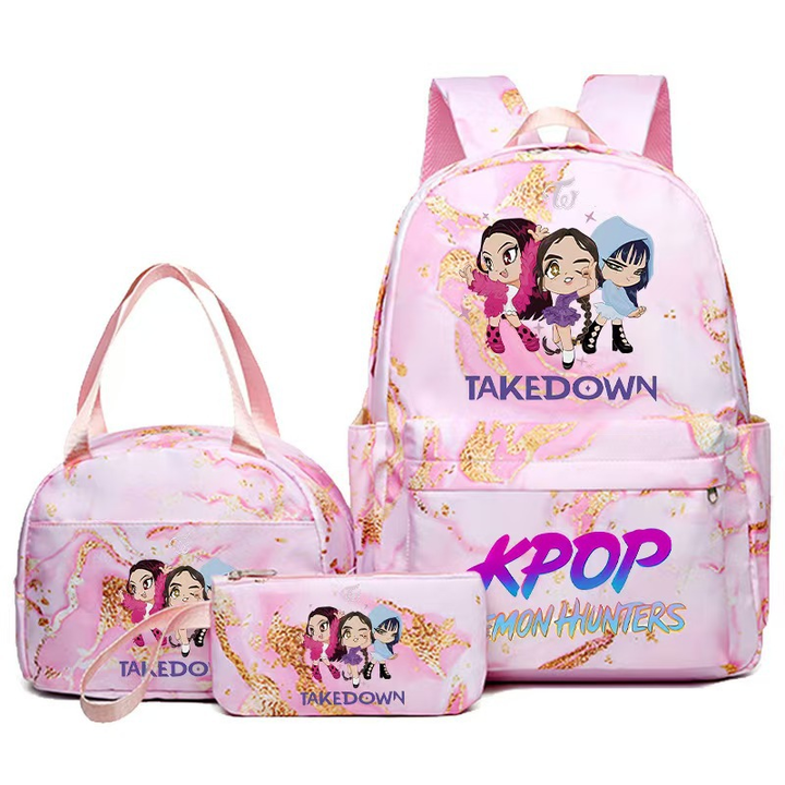 K-pop Witcher Girl Group Backpack Three-Piece Set