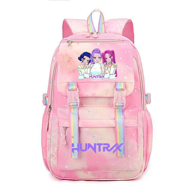 KDH K-pop inspired large-capacity student backpacks-pink