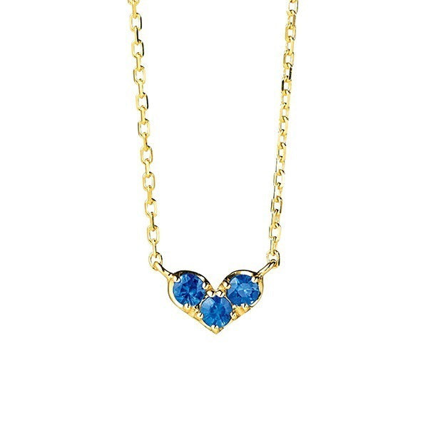 Valentine's Heart diamond gemstone necklace Birthstone Necklace