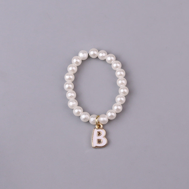 10cm dolls Letter Pearl Necklace dolls accessory