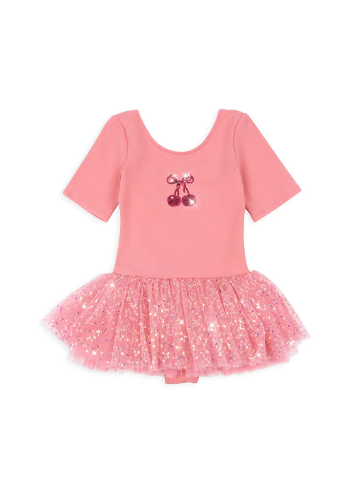 BALLERINA dress-cherry sequin dress for girls-preorder