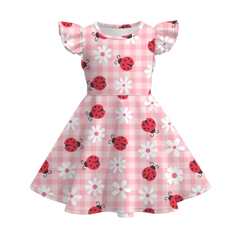 Girls Flutter Sleeve Summer twirl Dress