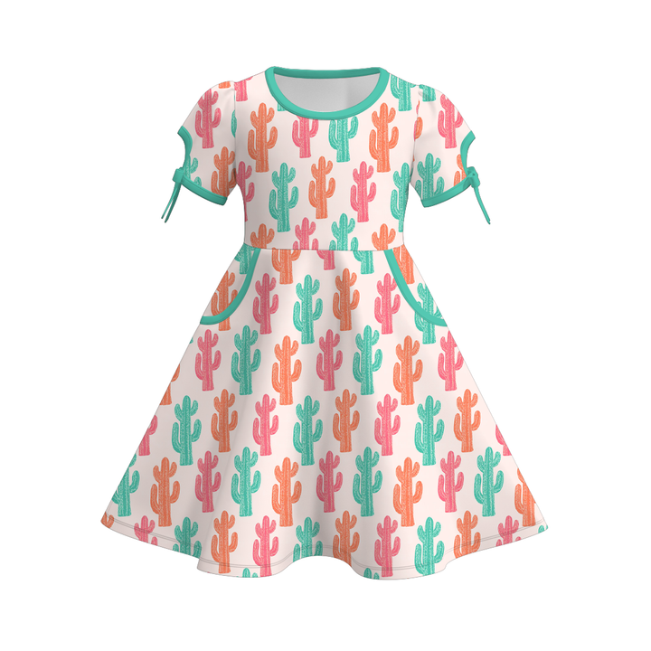 Girls summer pocket twirl dress