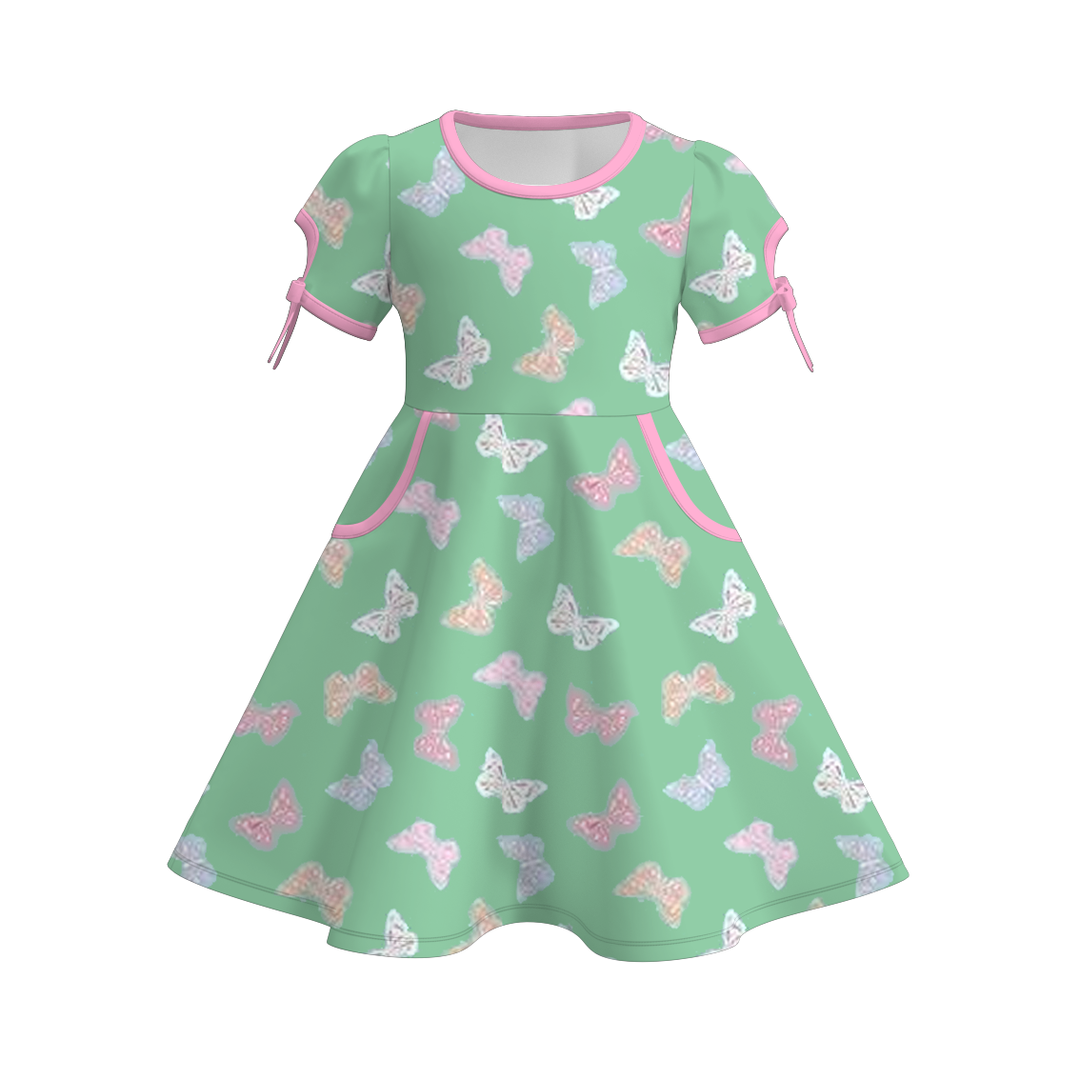 Girls summer pocket twirl dress