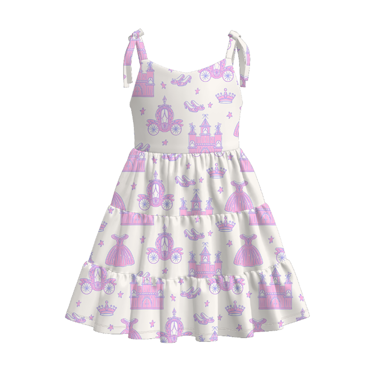 Dream castle bowknot tank top&short set Sisters summer Outfits