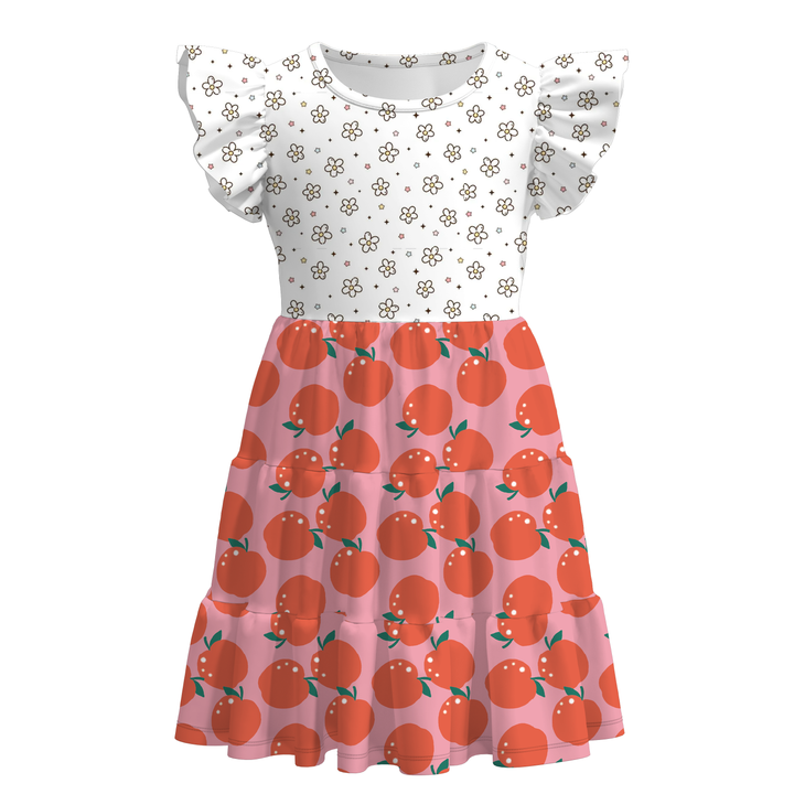 Girls Back To School Color crayons pencil Dress