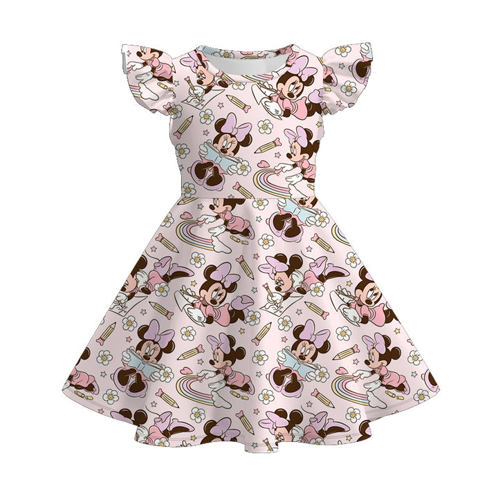 Back to school Mickey pencil ruffle dress