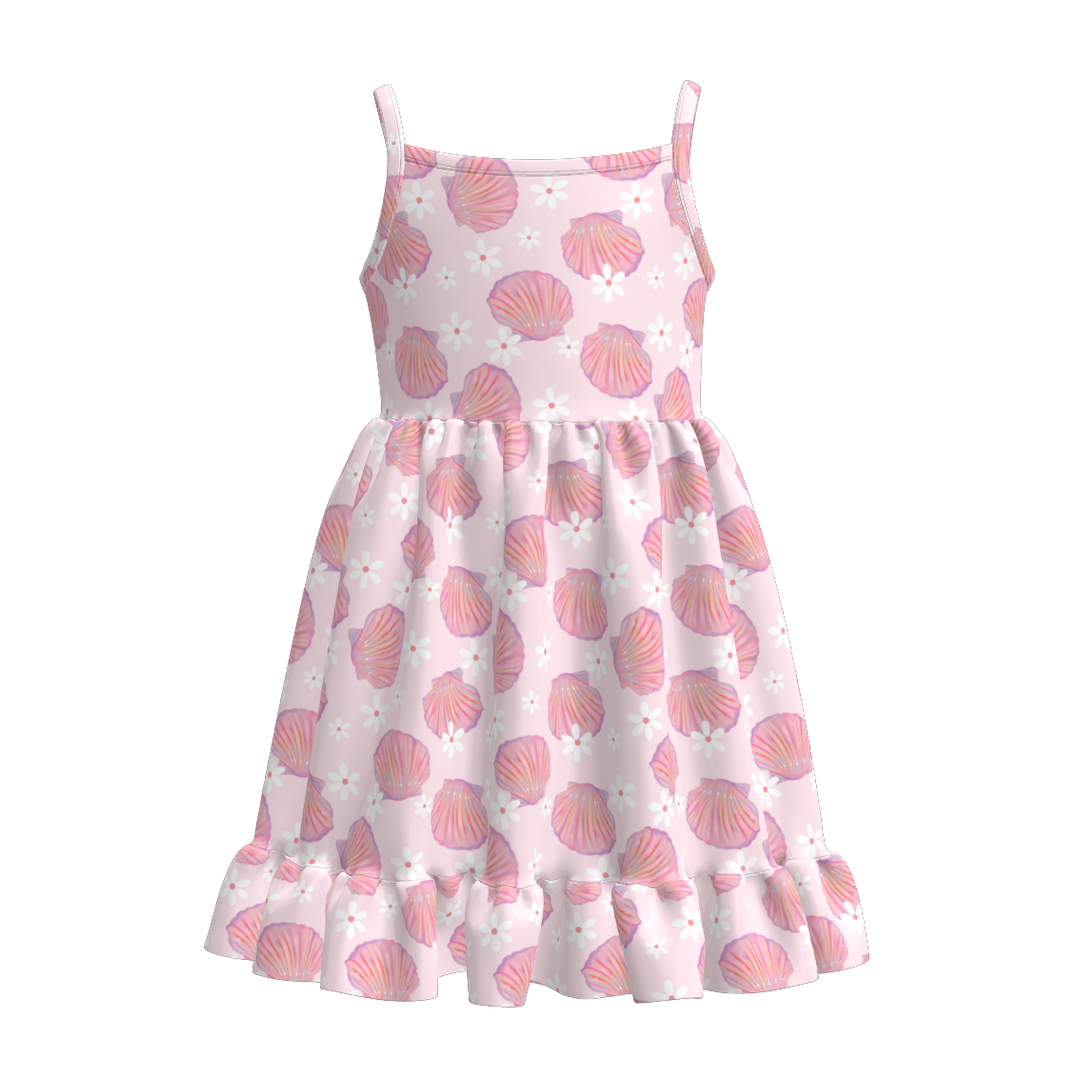 Summer sunshine sleeveless dress for girls