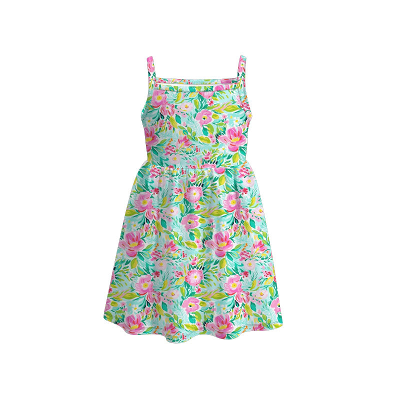 Summer watermelon sleeveless dress for girls