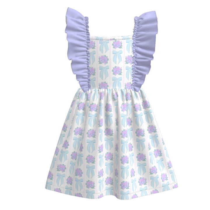 Girls summer flying sleeve dress