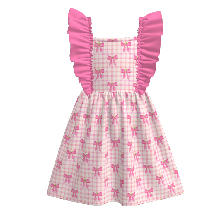 Girls summer flying sleeve dress