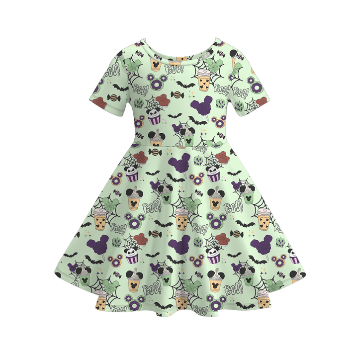 Halloween Mickey inspired twirl dress for girls