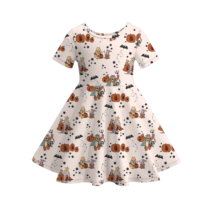 Halloween Mickey inspired twirl dress for girls