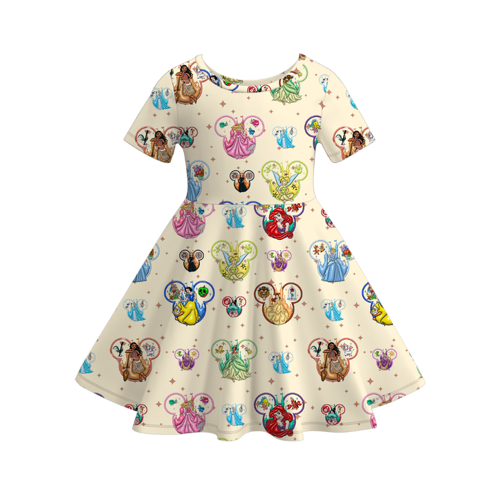 Halloween Mickey inspired twirl dress for girls