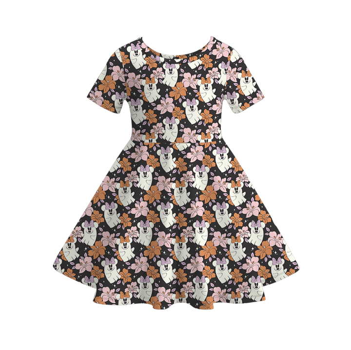 Halloween Mickey inspired twirl dress for girls