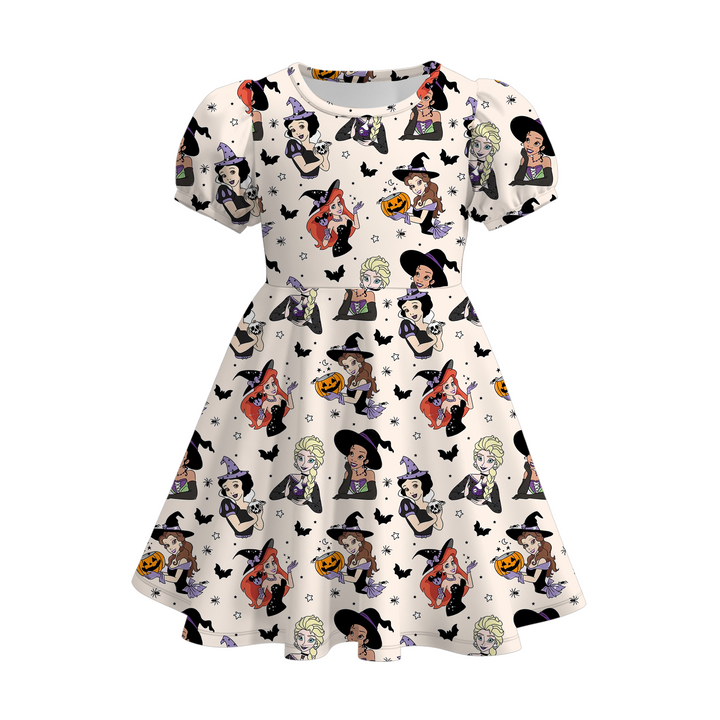 Witch princess puff sleeve dress for Halloween