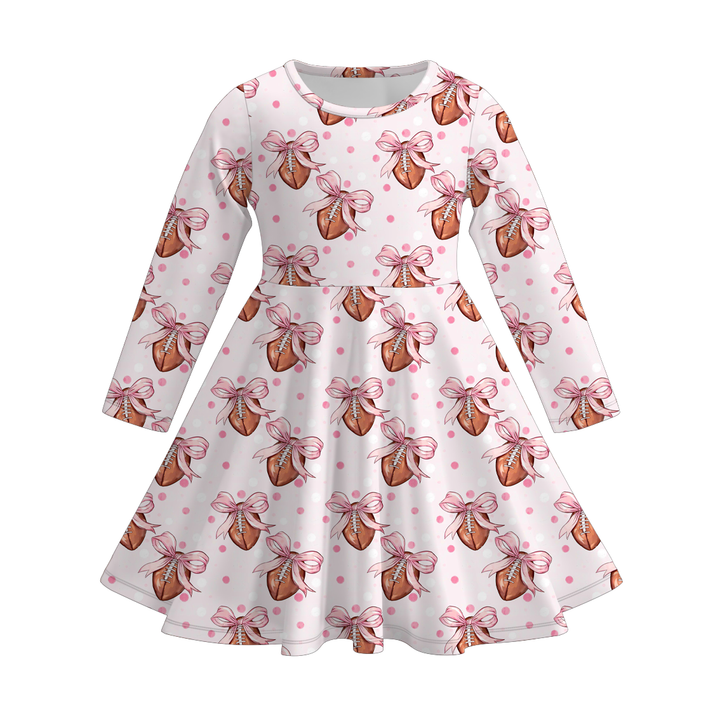 Football team Jersey twirl Dress for girls