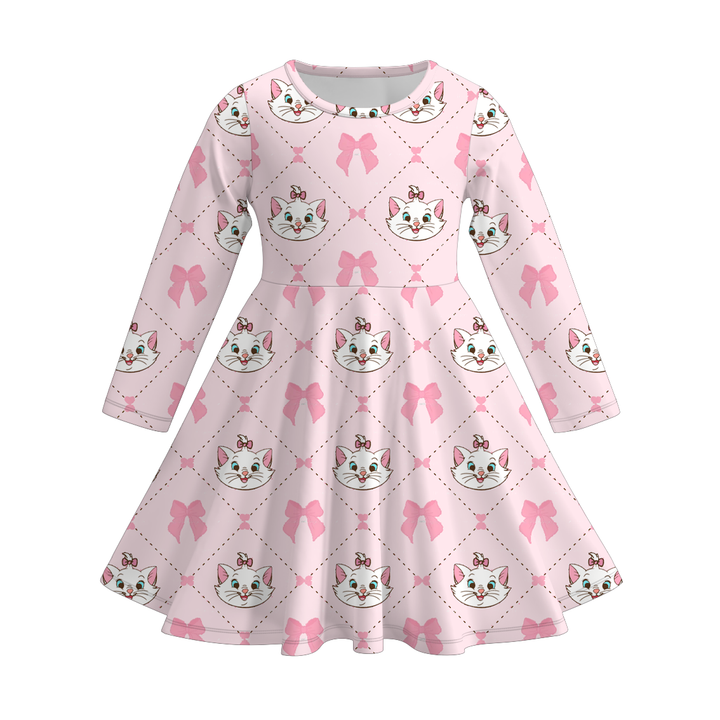 Christmas kitty All-Over Print twirl Dresses