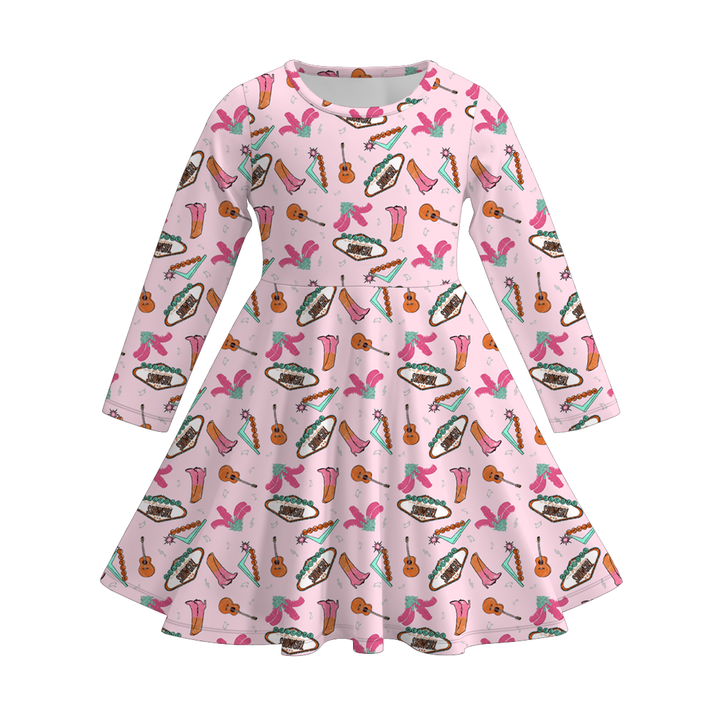 Football team Jersey twirl Dress for girls