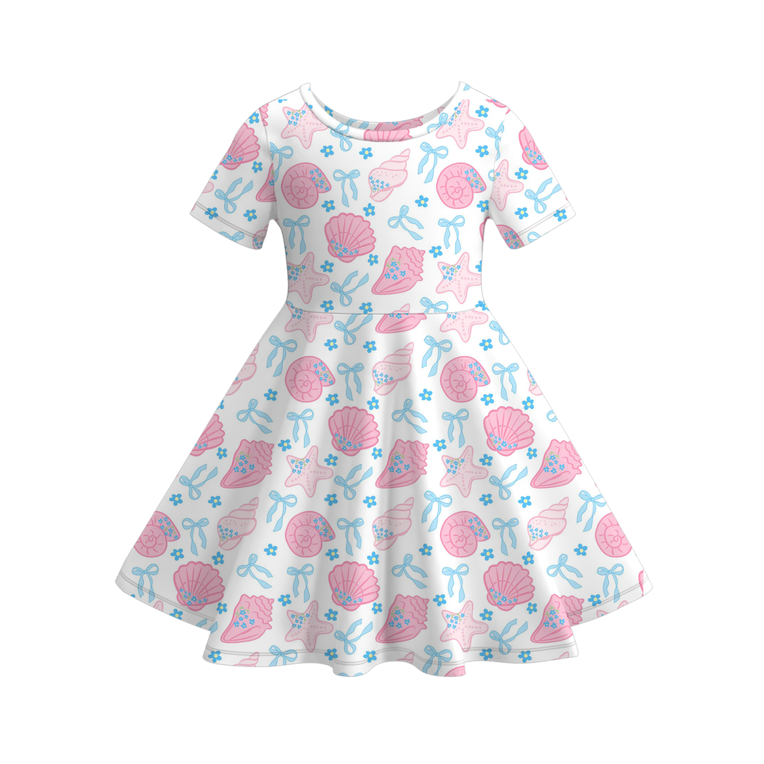 Deepsea dream seaside vibe twirl dress for girls
