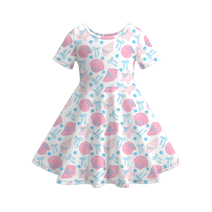 Deepsea dream seaside vibe twirl dress for girls