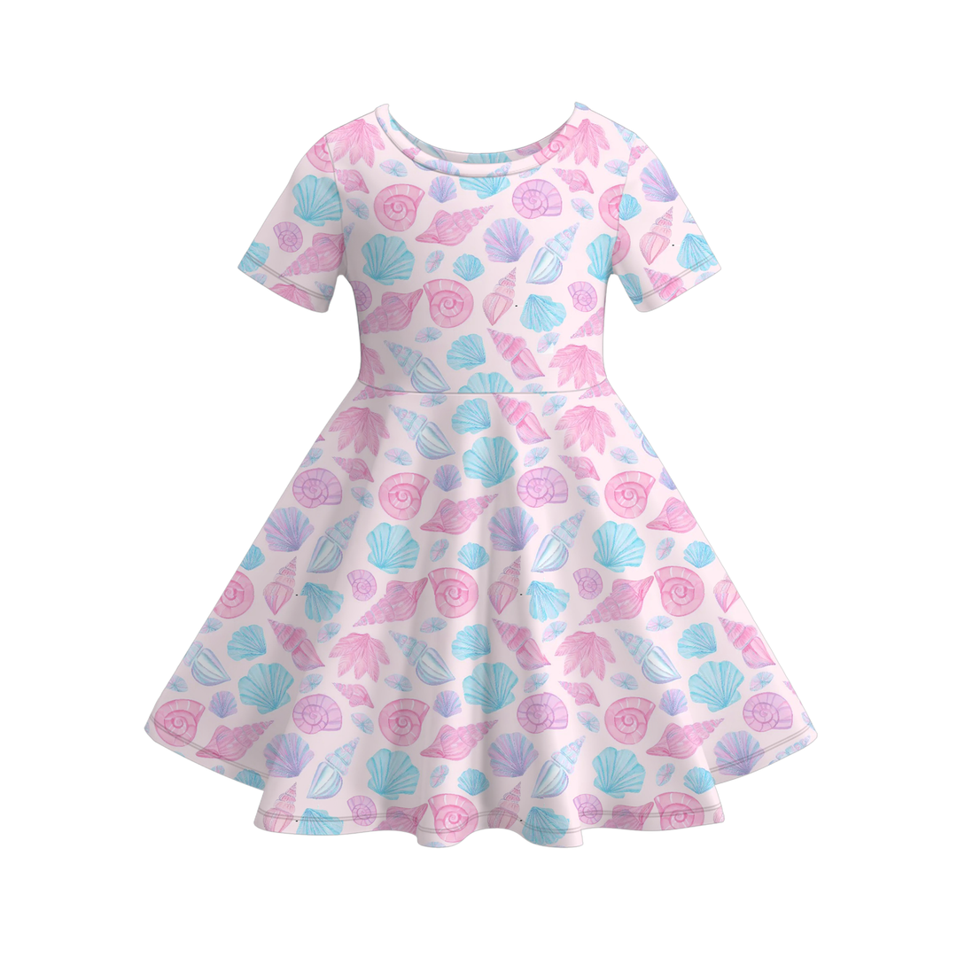 Deepsea dream seaside vibe twirl dress for girls