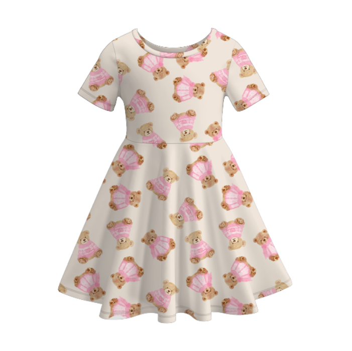 Daddy's girl themed ruffle twirl dress