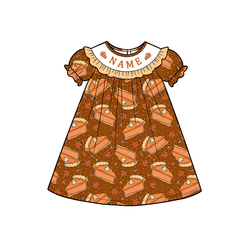 Custom Embroidery Name-Pumpkin Pie Thanksgiving Sibling outfit