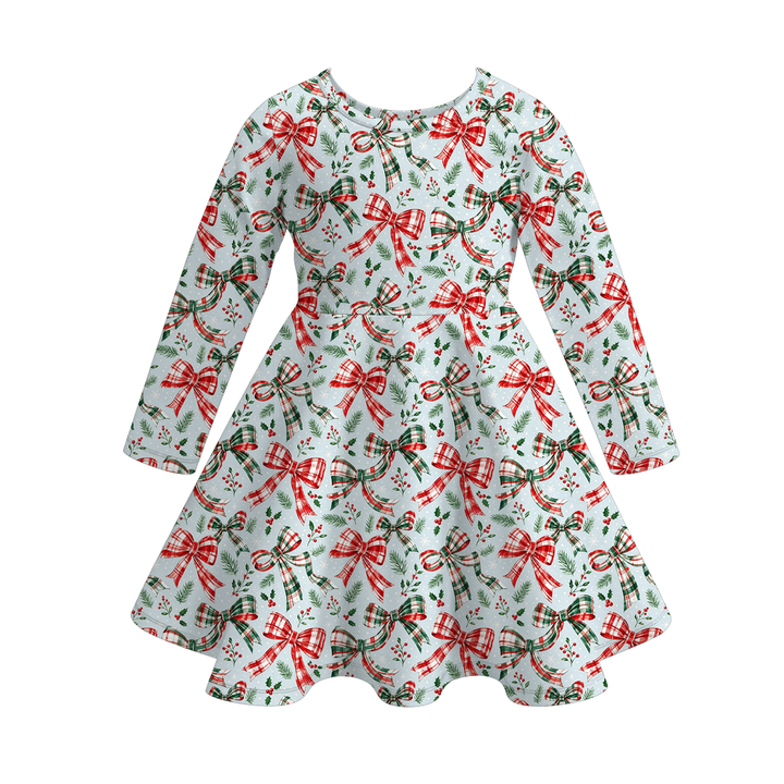 Christmas vibe All-Over Printed Twirl Dress