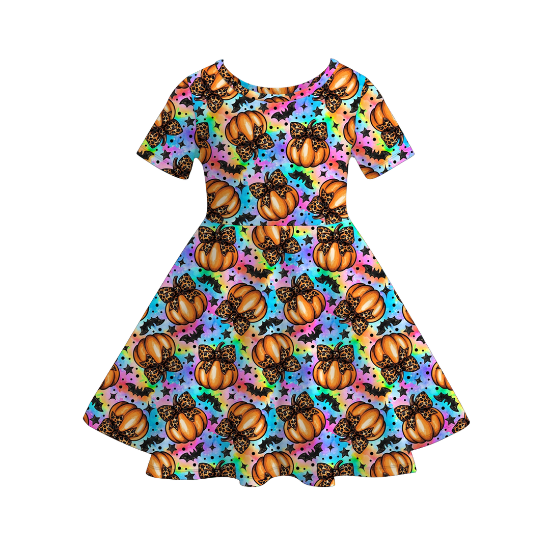 Halloween All-Over Printed Twirl Dress