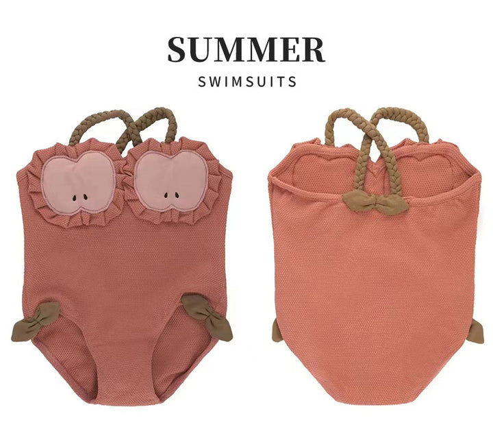 Fruit shape cute swimsuit for girls