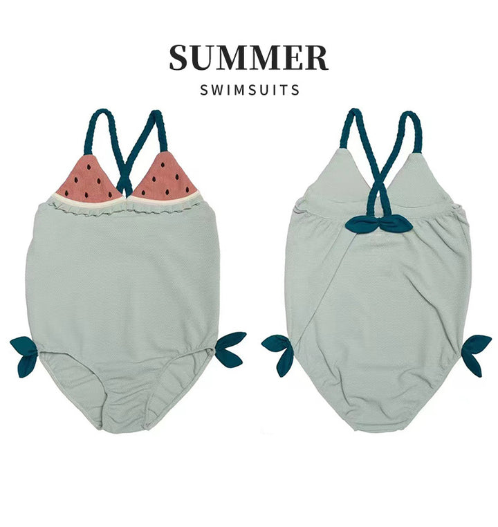 Fruit shape cute swimsuit for girls