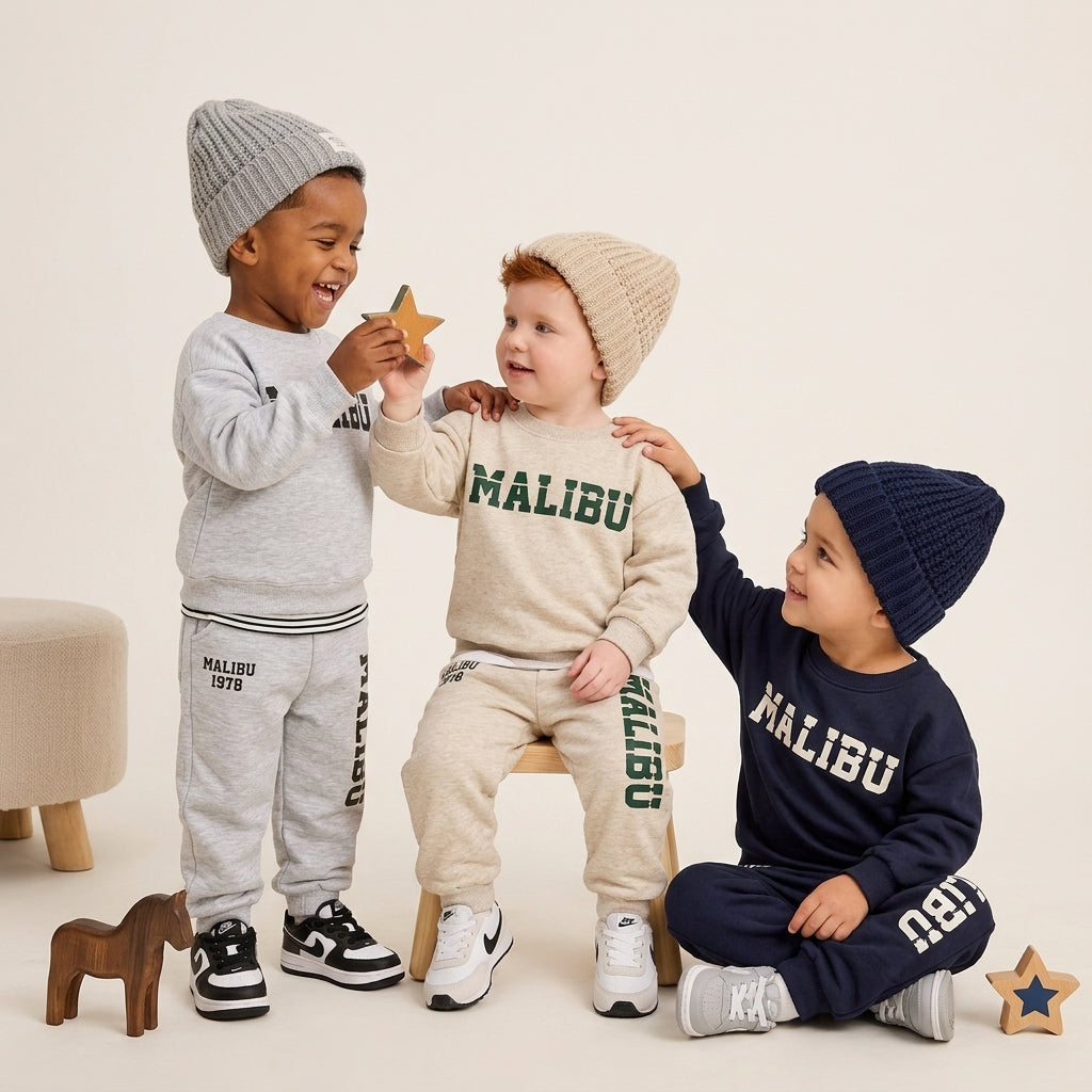 Baby Boys Malibu Cotton 2-Piece Sweatshirt and Pants Set