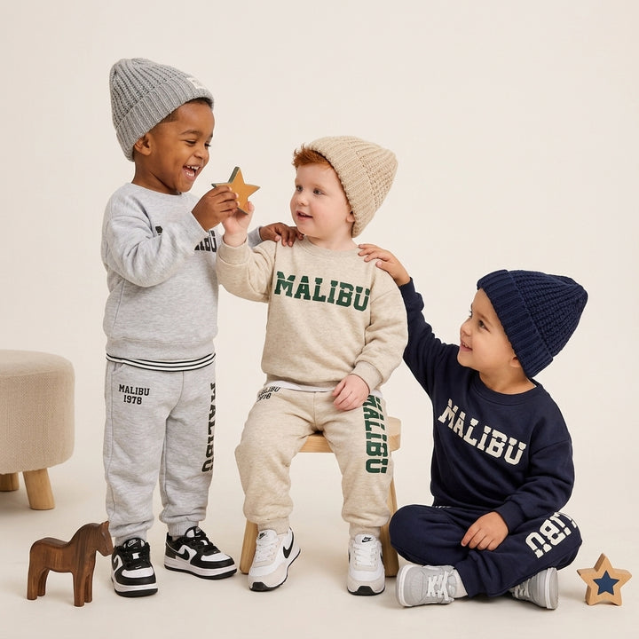 Baby Boys Malibu Cotton 2-Piece Sweatshirt and Pants Set